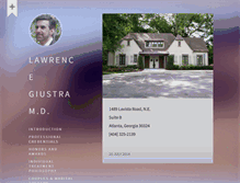 Tablet Screenshot of lawrencegiustramd.com